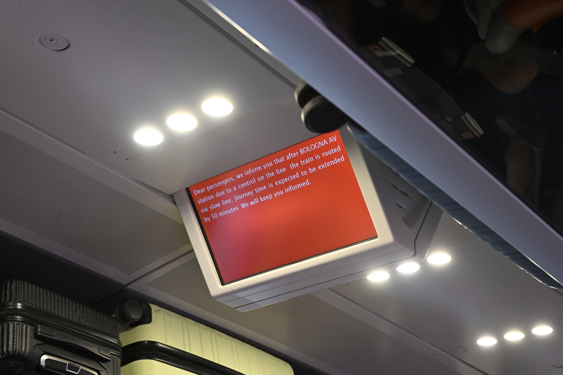 イタリアの鉄道にて